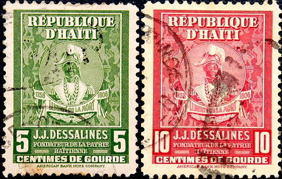 Гаити 1947 год . Жан-Жак Дессалин (1758-1806) , часть серии . Каталог 0,60 €.